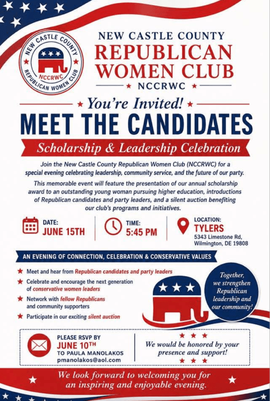 Meet the Candidates β New Castle County Republican Women's Club