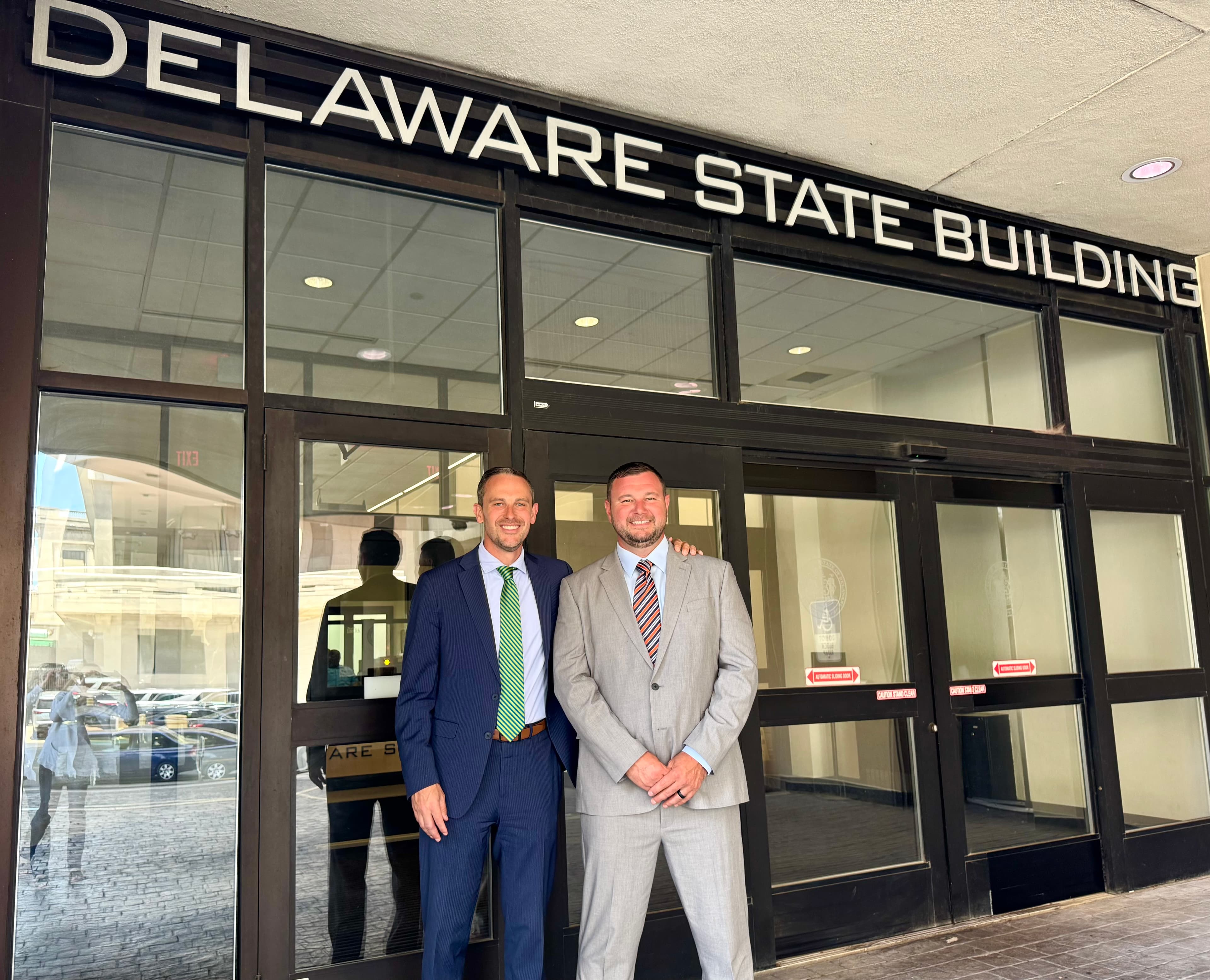 Shane Cavanaugh at the Delaware State Building