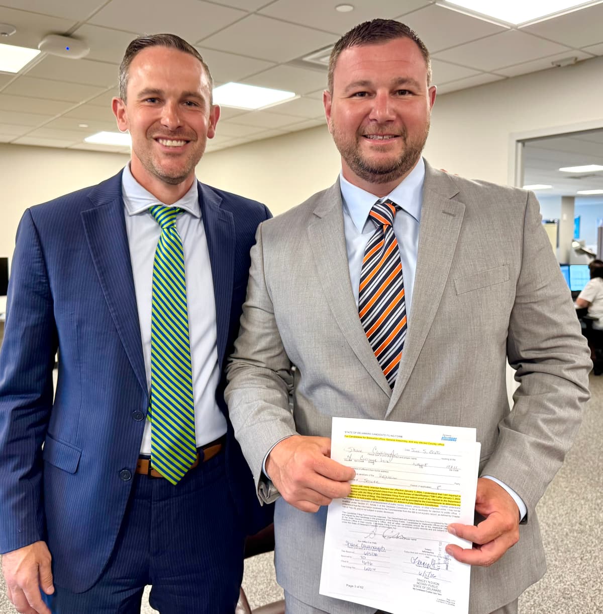 Cavanaugh Officially Files for Delaware State Senate District 8